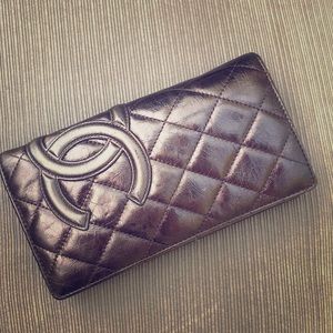 Chanel fold over wallet